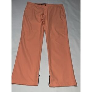 Bonobos Maide Golf Pants Mens Size 40x32 Peach Zip Ankle Polyester Straight